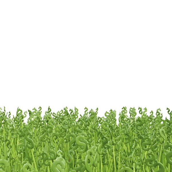 ドルの緑の草 — ストック写真