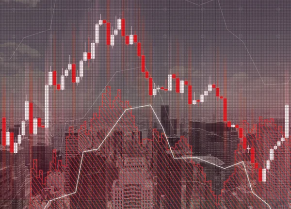 Grafikon és nyilak — Stock Fotó