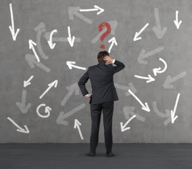 iş adamı, düşünüyor