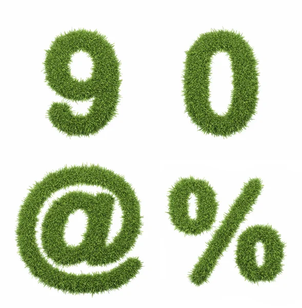 Grass symbol set — Stock Photo, Image