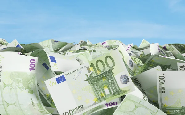 100-Euro-Scheine — Stockfoto