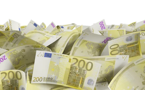 Billetes de 200 euros — Foto de Stock