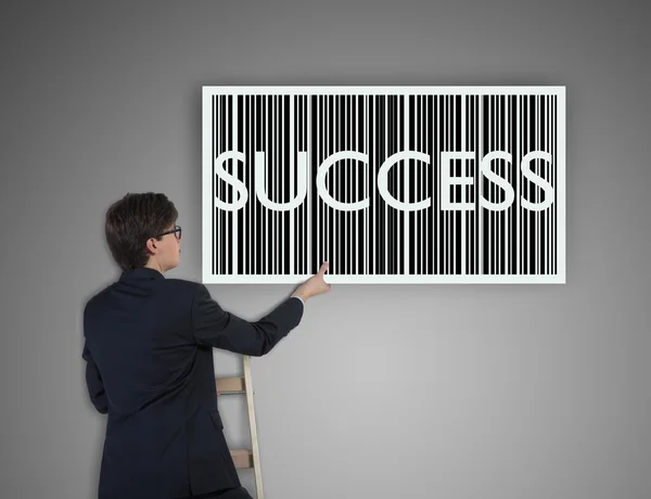 Succes barcode — Stockfoto