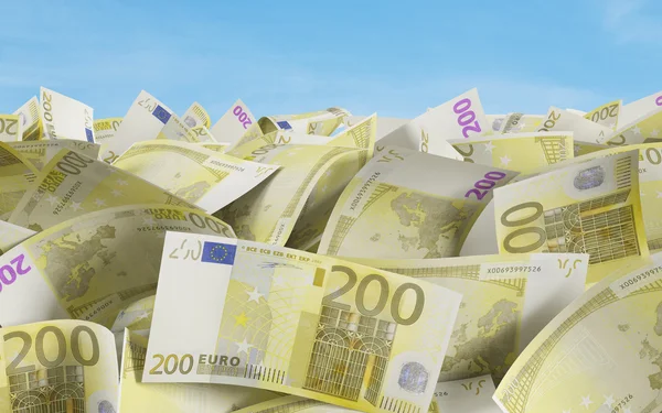 Billetes de 200 euros — Foto de Stock