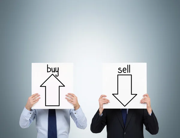 Sell and buy arrows — Stock Photo, Image