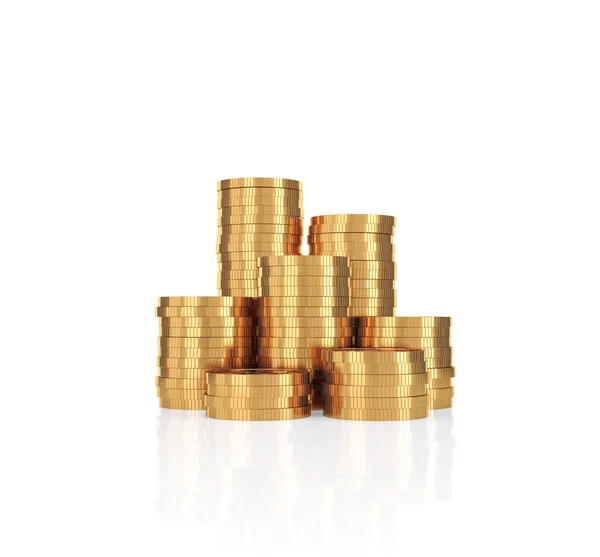 Montão de moedas — Fotografia de Stock