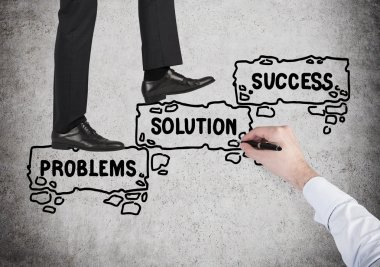 yürüyen merdivende işadamı