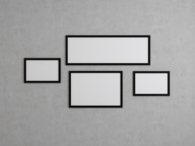 birçok çerçeve boş