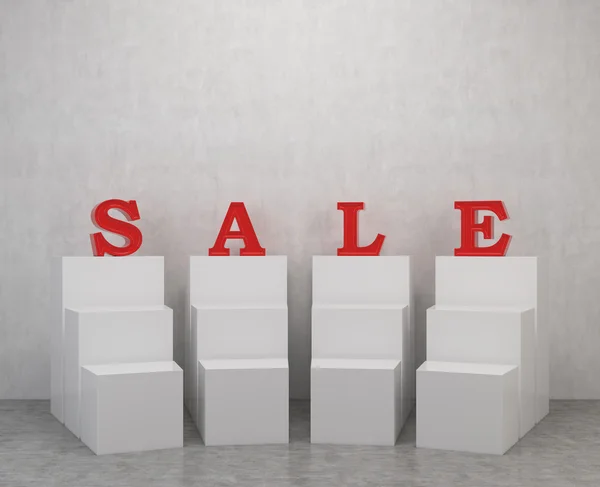 Podium and sale — Stock Photo, Image