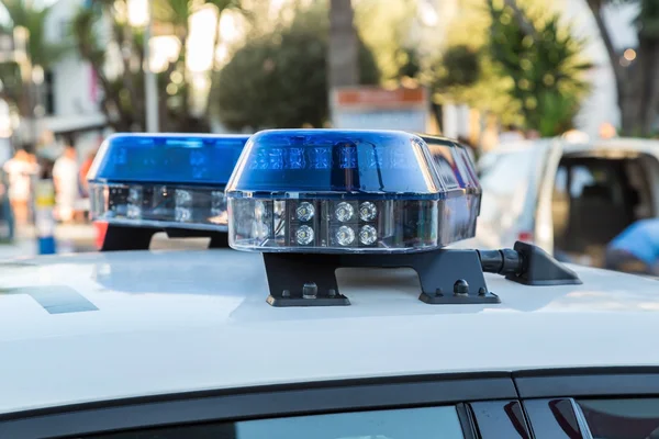 polis arabası ışıkları