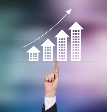 Grafiğe gösteren bir el