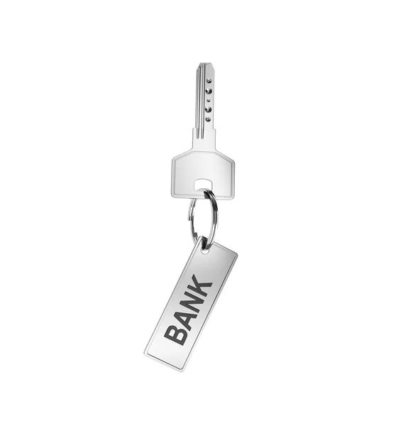 Anahtar ve banka ile biblo — Stok fotoğraf