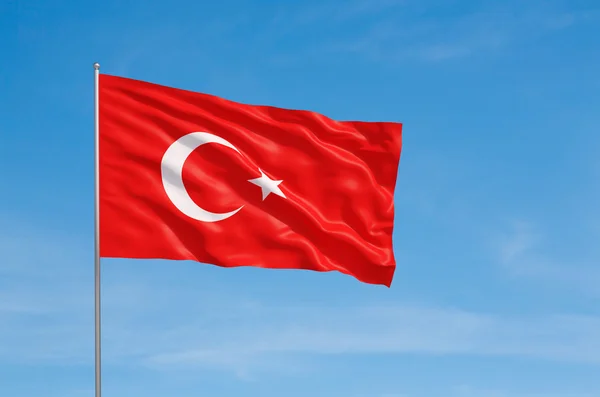 Flagge der Türkei — Stockfoto