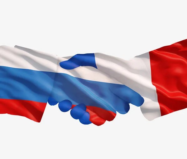 Russia turkey handshake — Stock Photo, Image