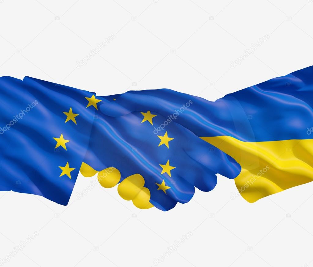EU Ukrainian handshake