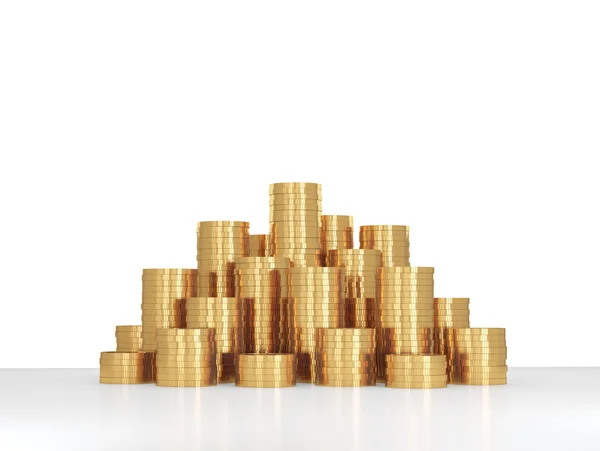 Heap guld mynt — Stockfoto