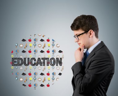 iş adamı, düşünüyor