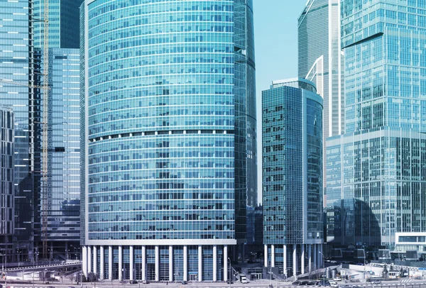 Close up of Moscow-City business district — Stock Photo, Image