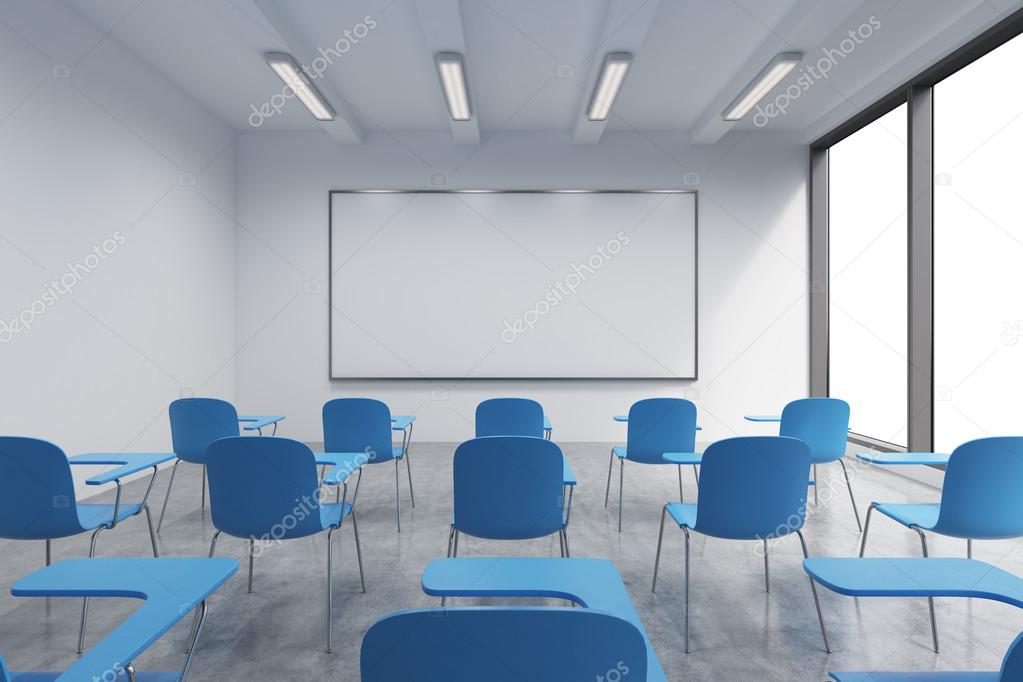 a classroom or presentation room in a modern university or fancy fancy office
