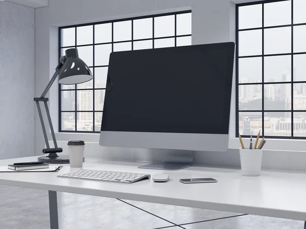 Lugar de trabajo en la oficina — Foto de Stock