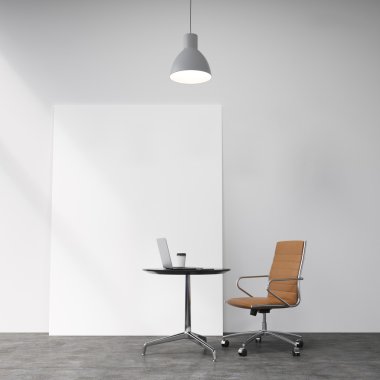 Castor chair  at the table