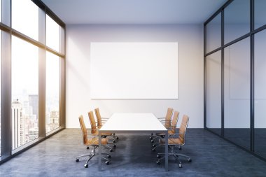 Spacious empty meeting room