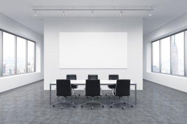 Spacious empty meeting room
