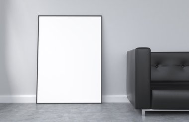 Frame leaning on the wall