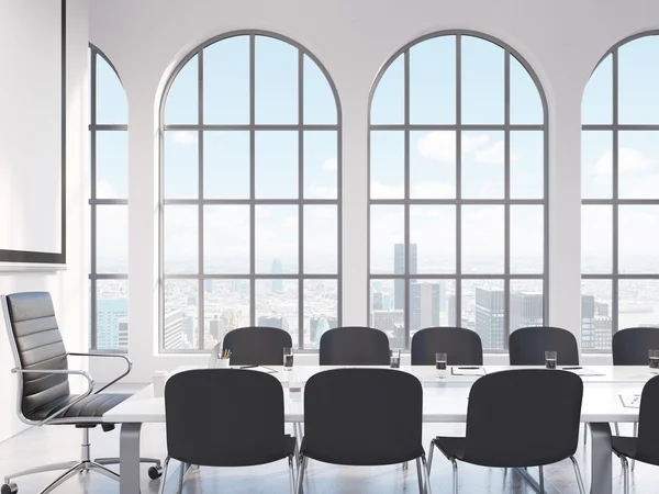 Meeting room, negotiations — Stockfoto