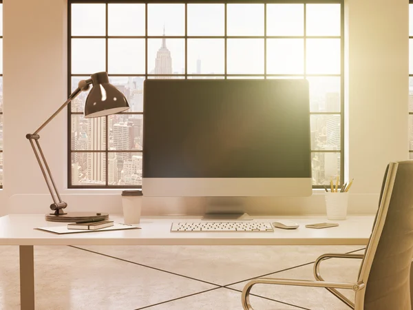 Lugar de trabajo en la oficina — Foto de Stock