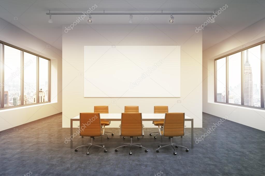 Spacious empty meeting room