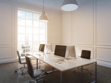 Workplace in an office