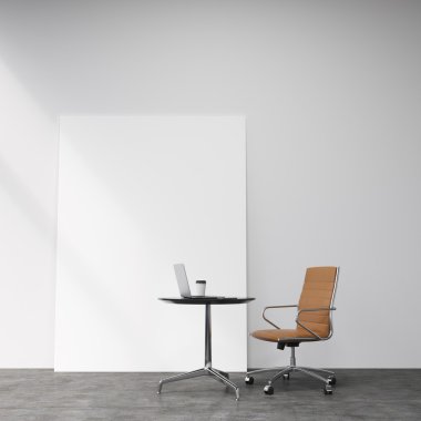 Castor chair  at the table