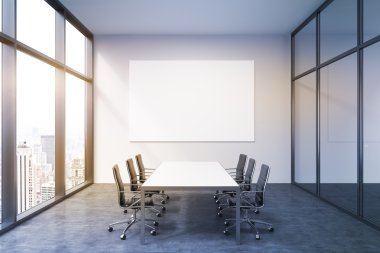 Spacious empty meeting room