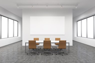 Spacious empty meeting room