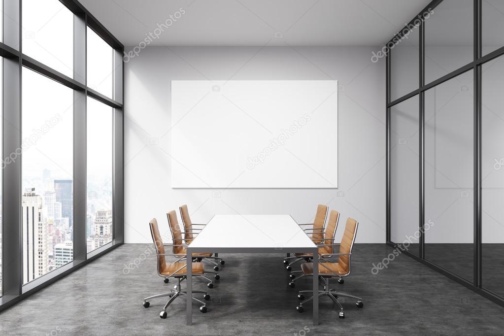 Spacious empty meeting room