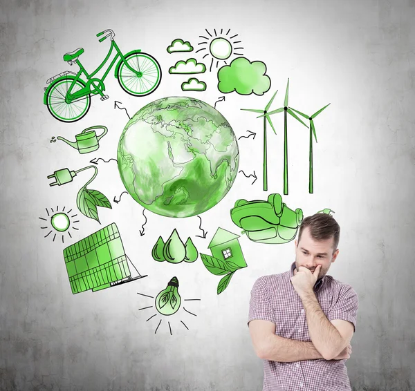 Alternative energy, clean environment — Stock Fotó