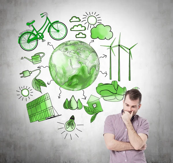 Energía alternativa, medio ambiente limpio — Foto de Stock