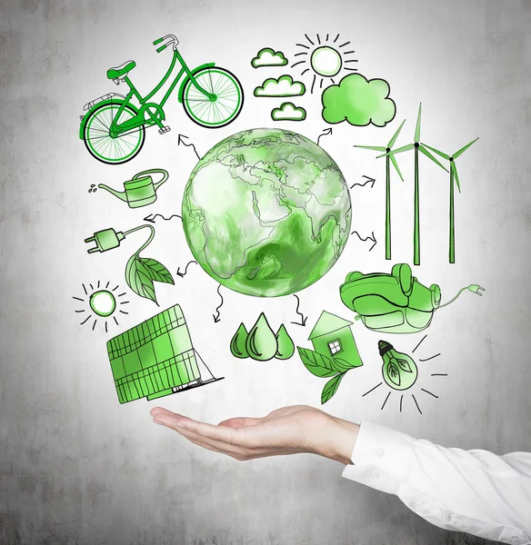 Alternative Energien, saubere Umwelt — Stockfoto