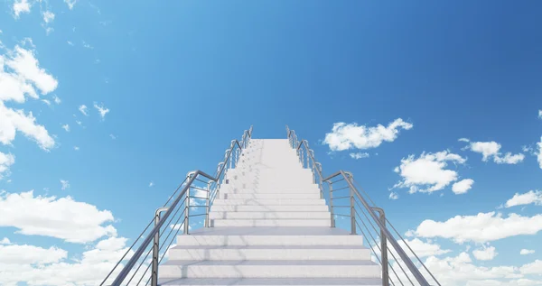 Merdiven parlak geleceği için — Stok fotoğraf