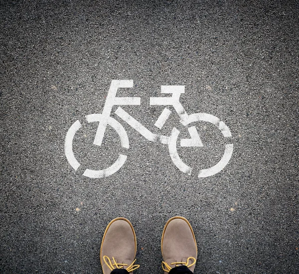 Подорож на велосипеді — стокове фото
