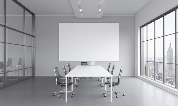 Meeting room for seven people — Stock Photo, Image