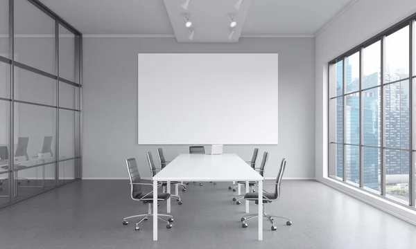 Sala de reuniones para siete personas — Foto de Stock