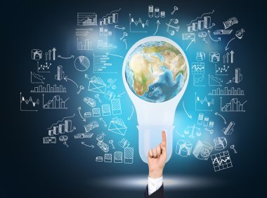 Thinking about the Earth. Elements of this image furnished by NA