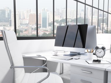 Workplace in an office