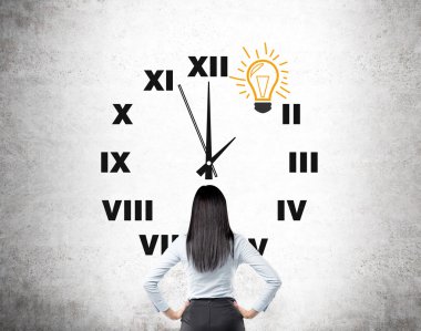 Time and idea clipart