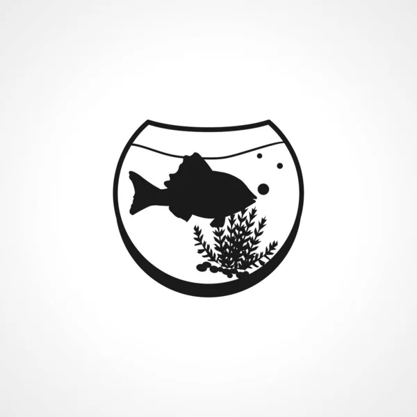 Fish Aquarium Sea Simple Isolated Black Vector Icon Royalty Free Stock Vectors