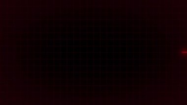 Siyah arkaplanda kırmızı neon kalp atışı. Arkaplan kalp atışı çizgisi neon hafif kalp atış hızı ekran tıbbi araştırma