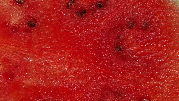 Scarlet Pulp Juicy Watermelon Close — Stock Photo, Image