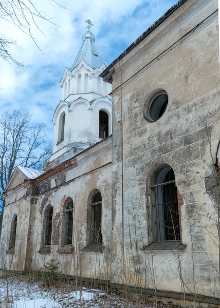 Landschap Met Een Oude Verlaten Kerk Kerk Gebouwd 1875 Karzdaba — Stockfoto